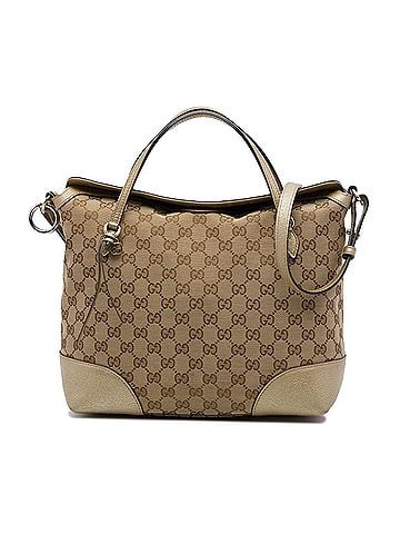 Gucci Medium GG Canvas Bree Fold Over Tote (view 1)