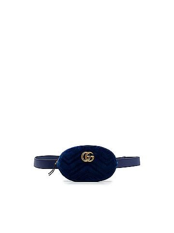 Gucci GG Marmont Matelasse Velvet Belt Bag (view 1)