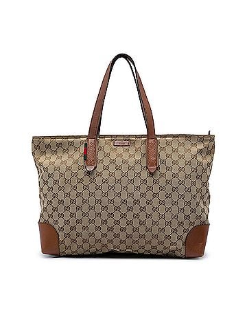 Gucci GG Canvas Web Tote (view 1)