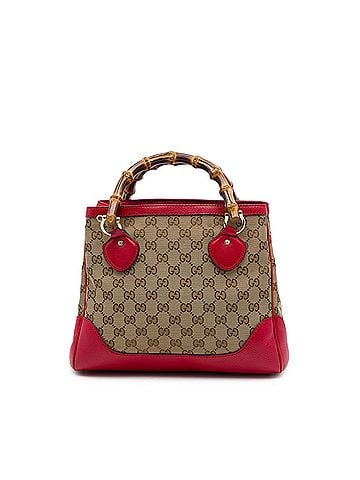 Gucci GG Canvas Bamboo Diana Top Handle Tote (view 1)