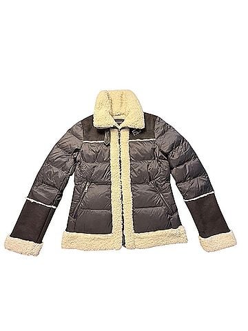 Tahari Selena Faux Suede Shearling Puffer Jacket (view 1)