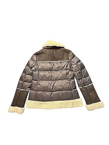 Tahari Selena Faux Suede Shearling Puffer Jacket (view 2)