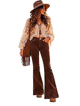 Anchor Blue Vintage Flare Casual Pants (view 1)