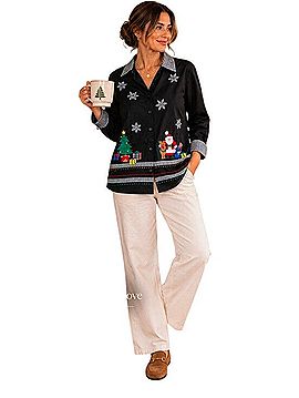 QVC Long Sleeve T-Shirt (view 2)