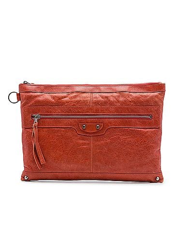 Balenciaga Lambskin Motocross Classic Clip Clutch L (view 1)