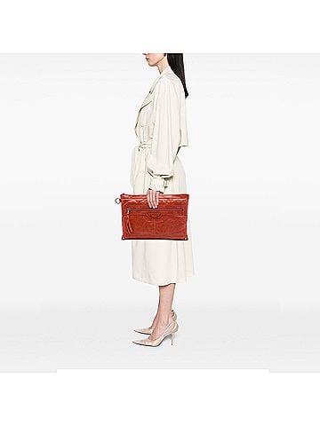 Balenciaga Lambskin Motocross Classic Clip Clutch L (view 2)