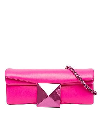Valentino Nappa One Stud Clutch with Chain (view 1)