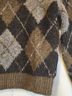Gap Argyle Brown Black Gray Pullover Sweater Size S - photo 7