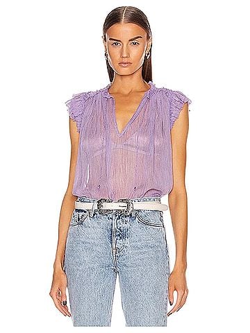 Ulla Johnson Short Sleeve Blouse (view 1)