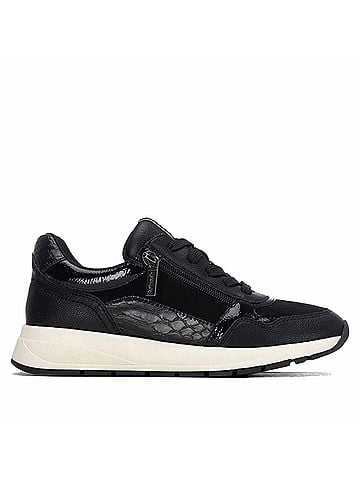 Refresh Women's Casual Low Wedge Sneakers in Black (view 1)