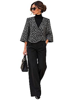 Urban Outfitters Cooperative RISD Amanda Goss Boucle Cropped Jacket Jacket (view 2)