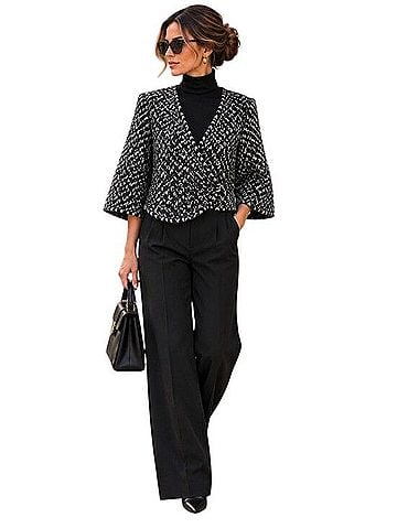 Urban Outfitters Cooperative RISD Amanda Goss Boucle Cropped Jacket Jacket (view 2)