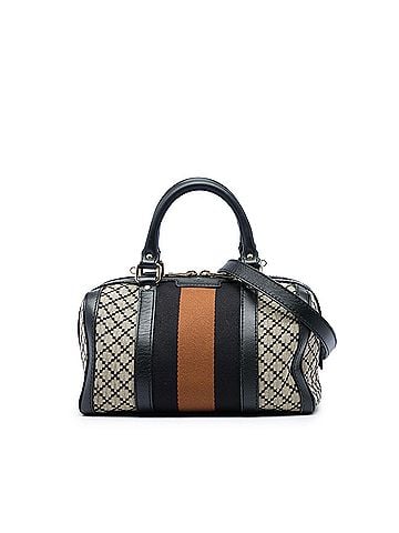 Gucci Small Diamante Canvas Web Joy Boston Bag (view 1)