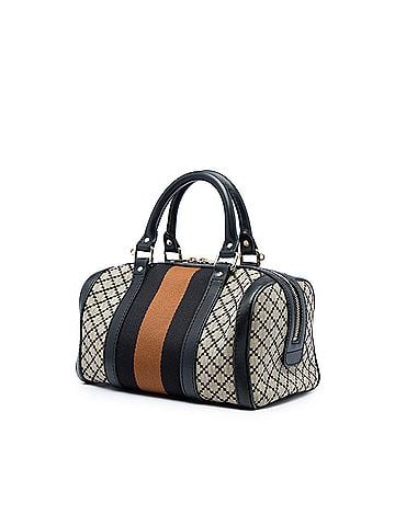 Gucci Small Diamante Canvas Web Joy Boston Bag (view 2)