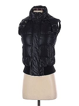 BCBGMAXAZRIA Black Quilted Puffer Vest Vest (view 1)