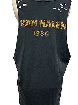 Daydreamers Van Halen Distressed Crewneck Tee 1984 Tour of the World T-Shirt (view 2)