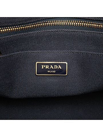 Prada Small Canvas Canapa Logo Tote (view 2)