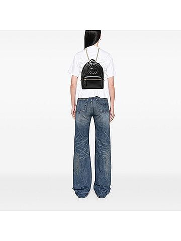 Gucci Pebbled Calfskin Soho Chain Backpack (view 2)