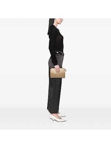Céline Macadam Coated Canvas Clutch (view 2)