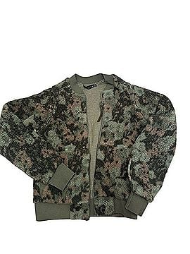 PrAna Olive Camo Sherpa Bomber Jacket Jacket (view 1)