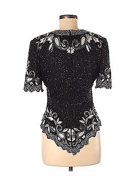 Laurence Kazar New York Laurence Kazar New York Short Sleeve Silk Top (view 2)