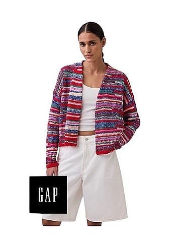 Gap Oversized Open Stripe Cardigan Cardigan (view 1)