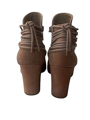 Jessica Simpson Open Toe Suede Booties Boots (view 2)