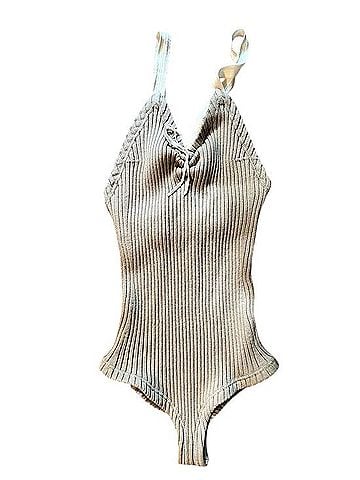 Tory Burch color blocked rib Bodysuit (view 1)