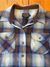 Pendleton Plaid Blue Brown Jacket Size S - photo 3
