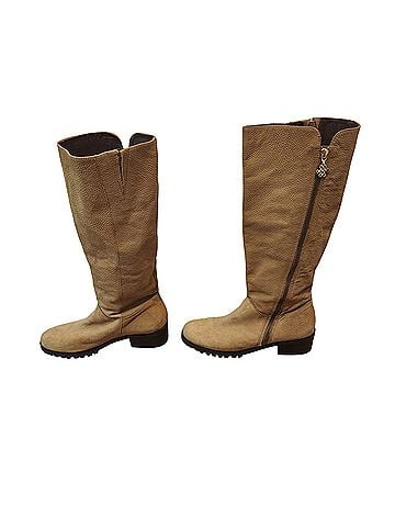 Diane von Furstenberg pebbled leather knee-high Boots (view 1)