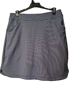 PETER MILLAR Navy Micro-Patterned Active Skort (view 1)