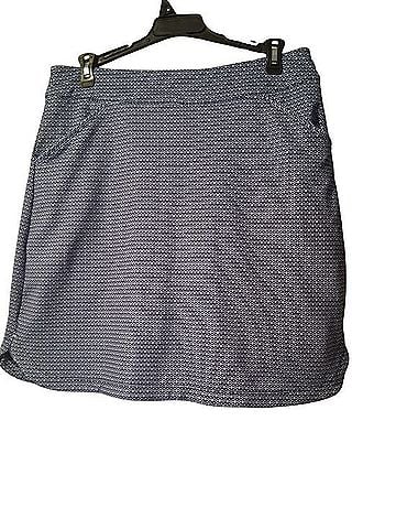 PETER MILLAR Navy Micro-Patterned Active Skort (view 1)