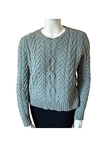 Lauren by Ralph Lauren Cable Knit Wool Pullover Sweater (view 1)