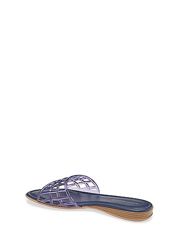 Andre Assous Women's Nabil Jelly Sandals in Navy (view 2)