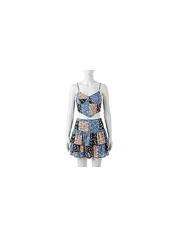 Le Lis Mocha Muse Patchwork Set in Black-Teal (view 1)