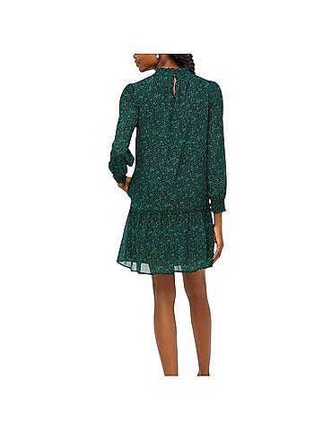 J.Crew Floral Smocked Long Sleeve Casual Dress (view 2)