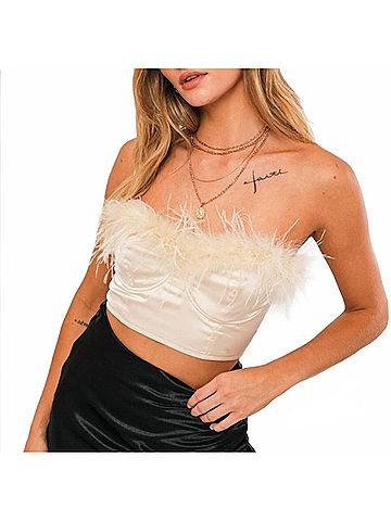 Le Lis Autumn Enchantress Top in Ivory (view 2)