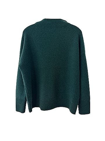 Vince. Plush Funnel-Neck Cashmere Pullover Sweater (view 2)