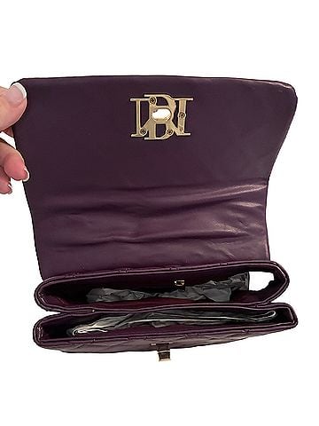 Badgley Mischka Leather Clutch (view 2)