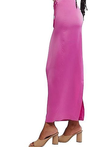 Free People Rosetta Rosetto Column Silk Skirt (view 2)