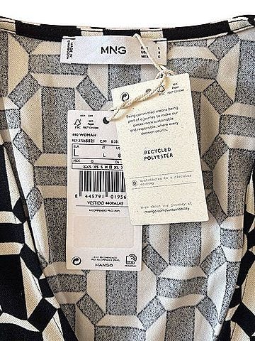 Mango 70s Vibes Geometric Cocktail Dress (view 2)
