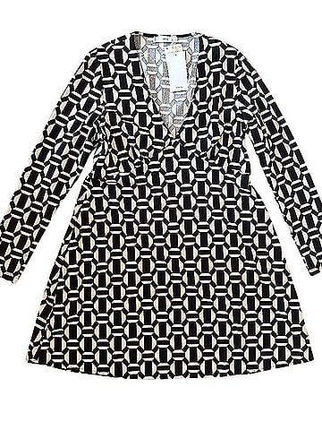 Mango 70s Vibes Geometric Cocktail Dress (view 1)