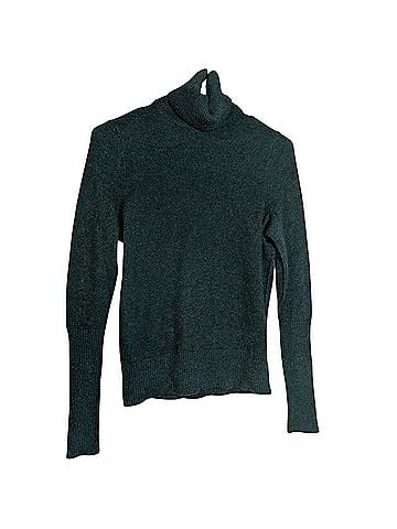 Aqua Turtleneck Sweater (view 1)