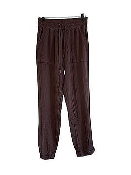 Splendid Relaxed Chocolate Brown Drawstring Joggers Casual Pants (view 1)