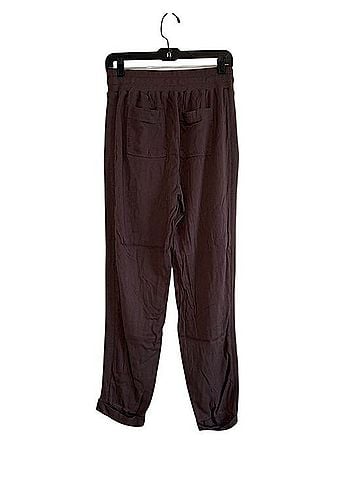 Splendid Relaxed Chocolate Brown Drawstring Joggers Casual Pants (view 2)