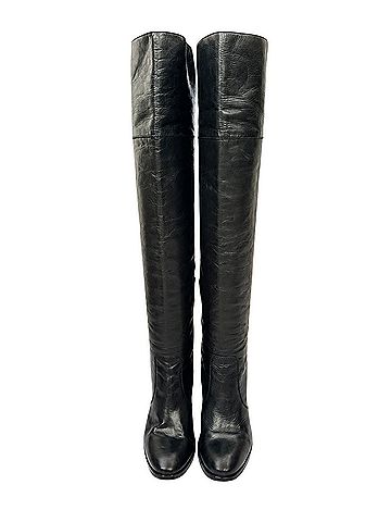 FRYE Black Leather Over-the-Knee Tall Boots (view 2)