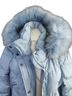 Michael Kors Chevron-herringbone Blue Jacket Size L - photo 6