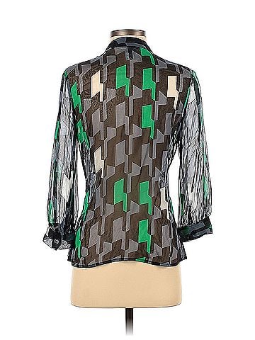 Diane von Furstenberg Diane Von Furstenberg Long Sleeve Silk Top (view 2)