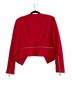 Philosophy Red Cropped Open-Front Blazer Jacket - photo 2