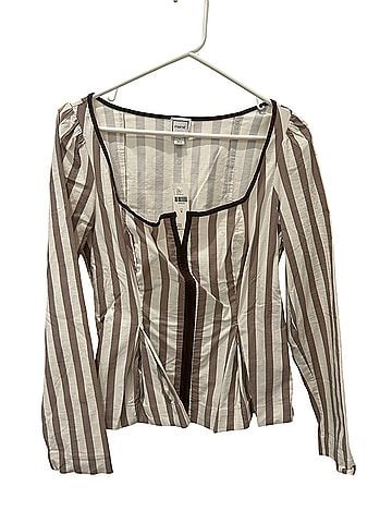 Maeve Long Sleeve Button-Down Shirt (view 1)